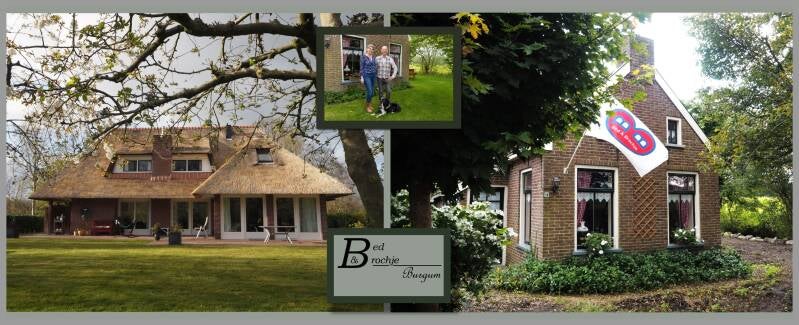 voor an achteraanzicht woning met beide eigenaren in het midden