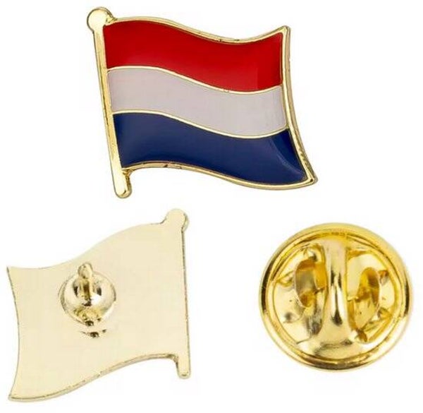 Nederlandse vlag-pin, reversspeldje of vlagbadge