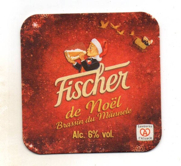 Sottobicchiere Fischer de Noel Brassin du Mannele red