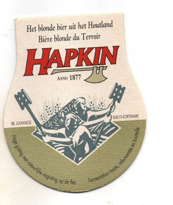 Sottobicchiere Hapkin goccia sfondo bianco