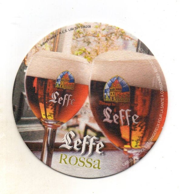 Sottobicchiere Leffe rossa