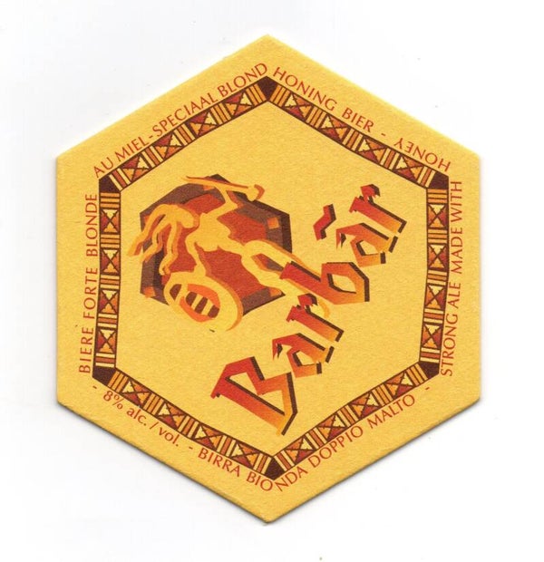 Sottobicchiere Barbar Blonde doppio malto esagono