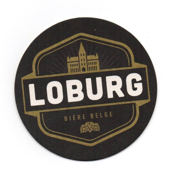 Sottobicchiere Loburg nero oro scritta grande