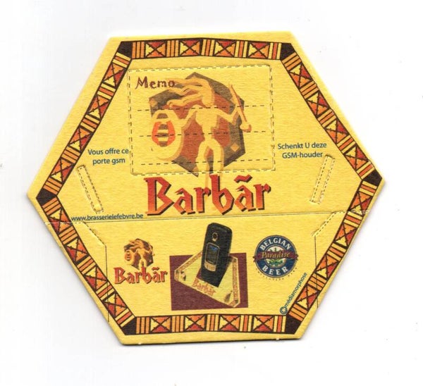 Sottobicchiere Barbar Blonde esagonale memo