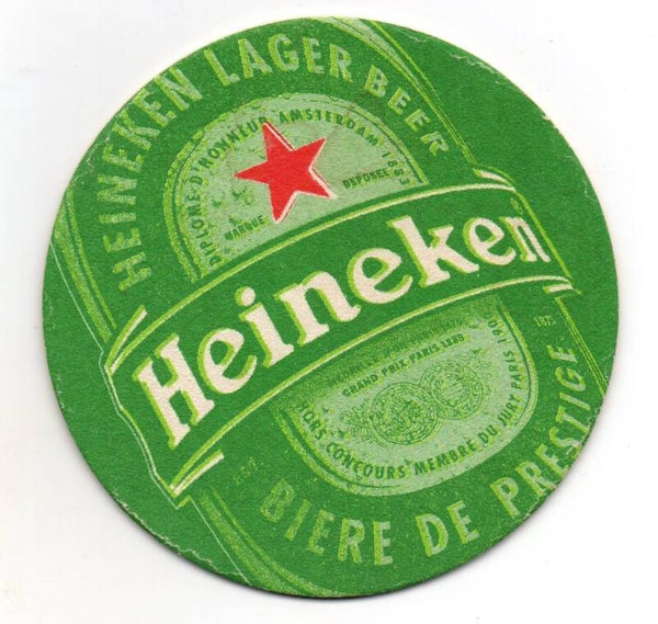 Sottobicchiere Heineken Lager Beer verde