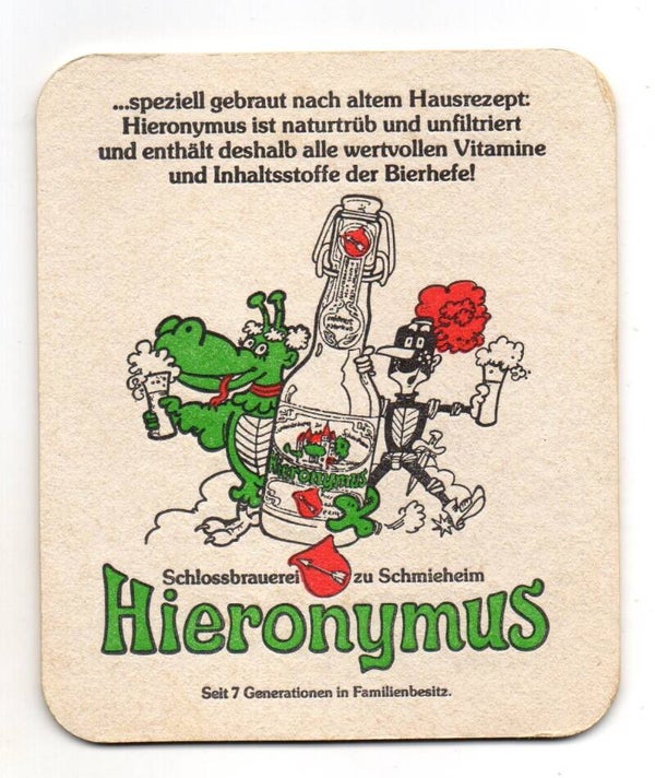 Sottobicchiere Hieronymus Schlossbrauerei zu Schmieheim