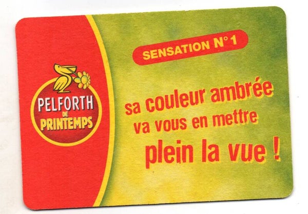 Sottobicchiere Pelforth de Printemps sensation n° 1