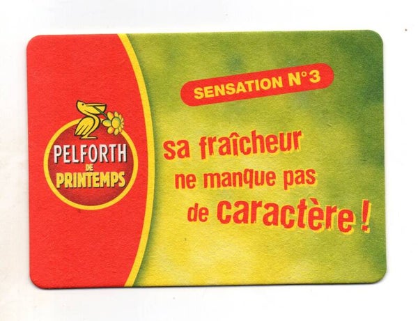 Sottobicchiere Pelforth de Printemps sensation n° 3
