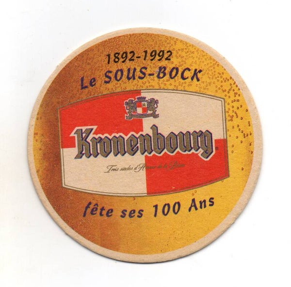 Sottobicchiere Kronenbourg 100 Ans 1892-1992