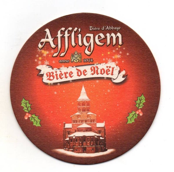 Sottobicchiere Affligem Biere de Noel agrifoglio
