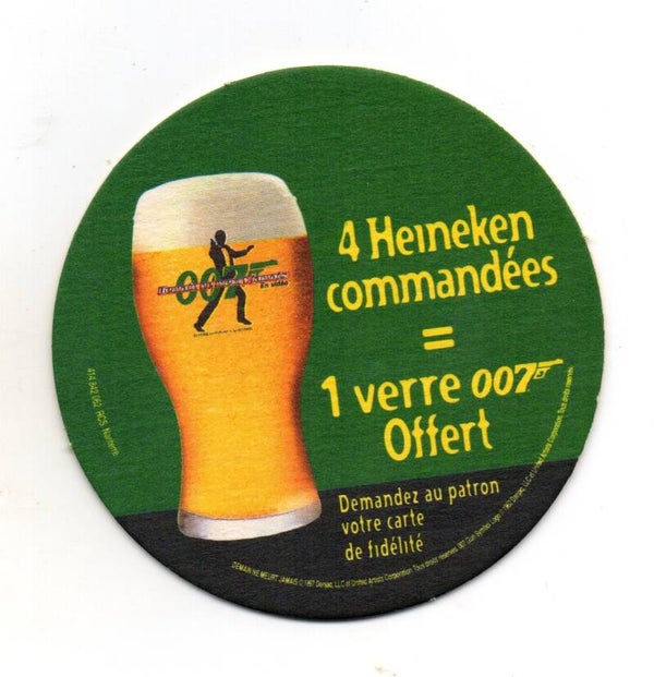 Sottobicchiere Heineken 007 verre
