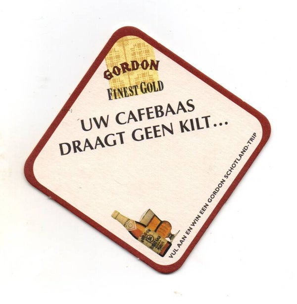 Sottobicchiere Gordon Finest Gold rombo