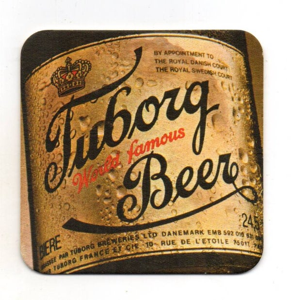 Sottobicchiere Tuborg World Famous Beer
