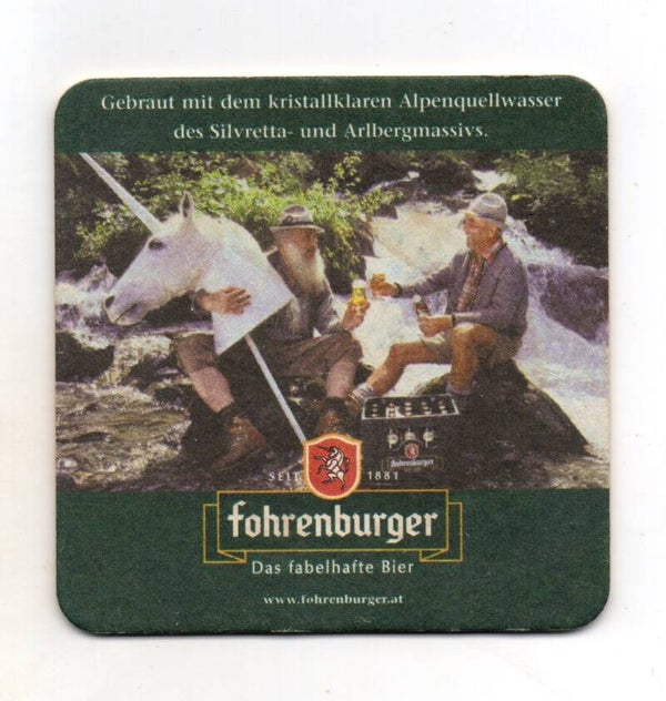 Sottobicchiere Fohrenburger unicorno
