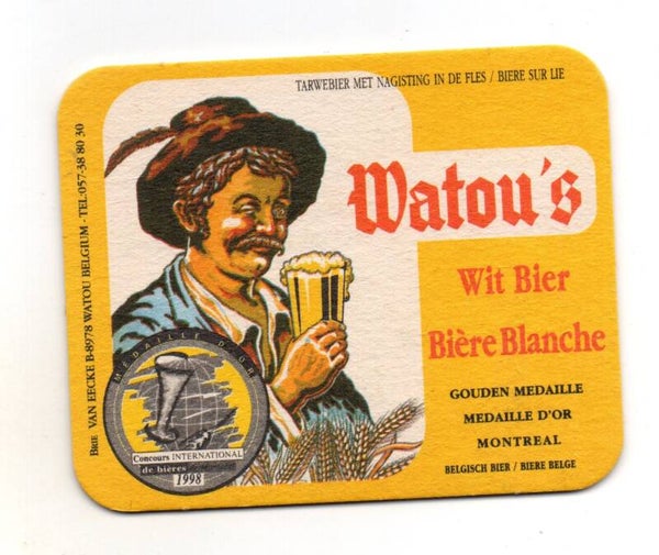 Sottobicchiere Watou's Wit Bier Gold 1998