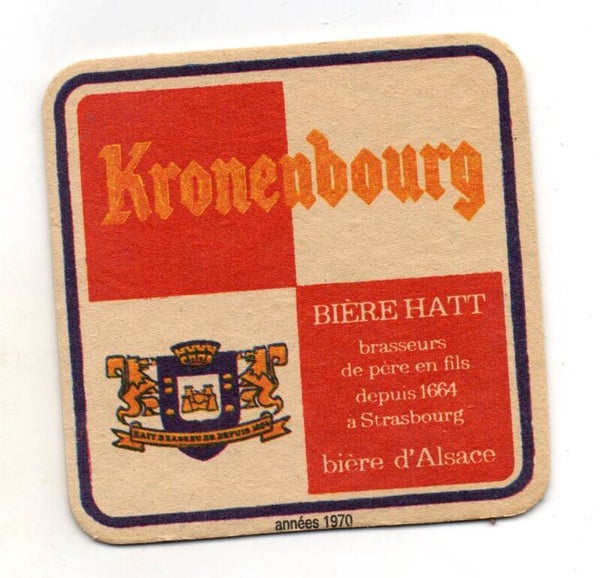 Sottobicchiere Kronenbourg Biere Hatt Annees 1970