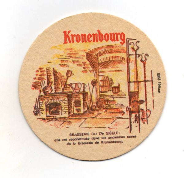 Sottobicchiere Kronenbourg brassèrie du 17e siècle anneès 1960