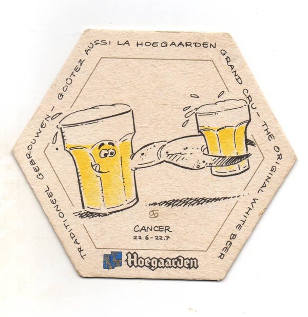 Sottobicchiere Hoegaarden Zodiac Cancer vintage