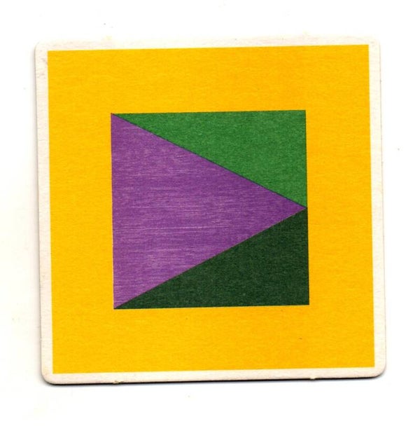 Sottobicchiere Kronenbourg 1664 Art Ed. 94 Alain Balzac giallo