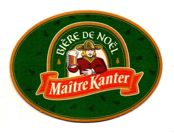 Sottobicchiere Maitre Kanter biere de Noel ovale