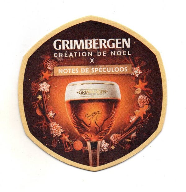 Sottobicchiere Grimbergen Creation de Noel Notes de Speculoos