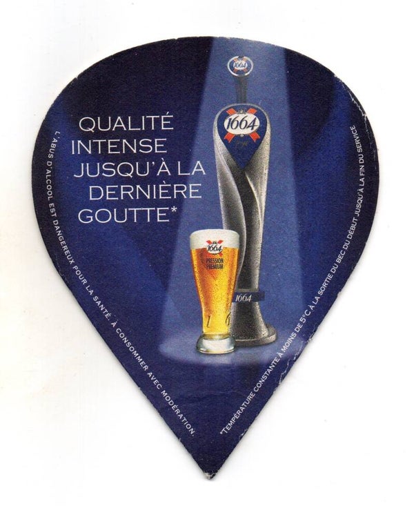 Sottobicchiere Kronenbourg 1664 pression premium goccia