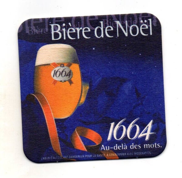 Sottobicchiere Kronenbourg 1664 Biere de Noel blu