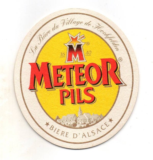 Sottobicchiere Meteor Pils 1640 ovale verticale