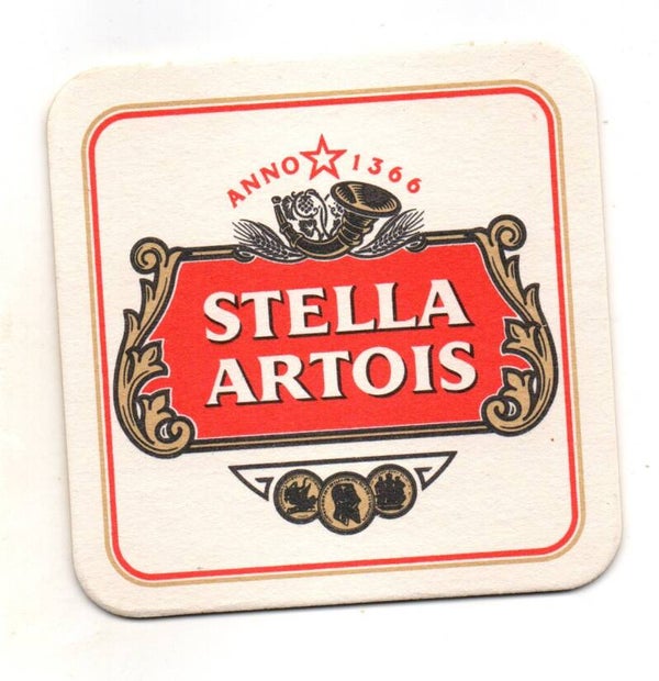 Sottobicchiere Stella Artois quadrato vintage