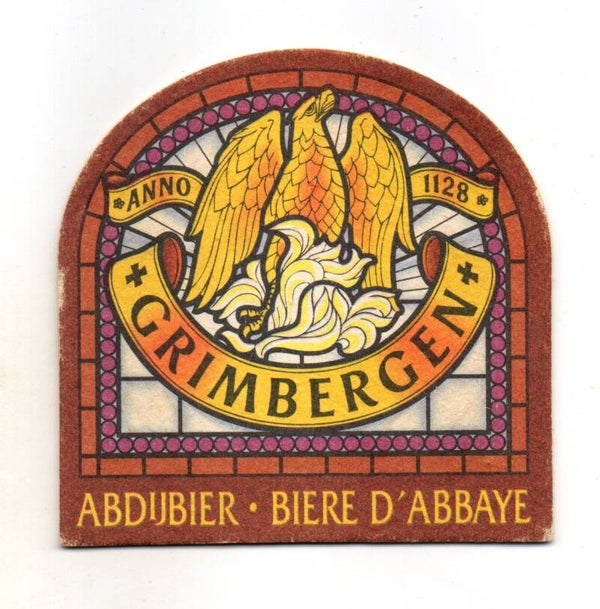 Sottobicchiere Grimbergen anno 1128 window vintage
