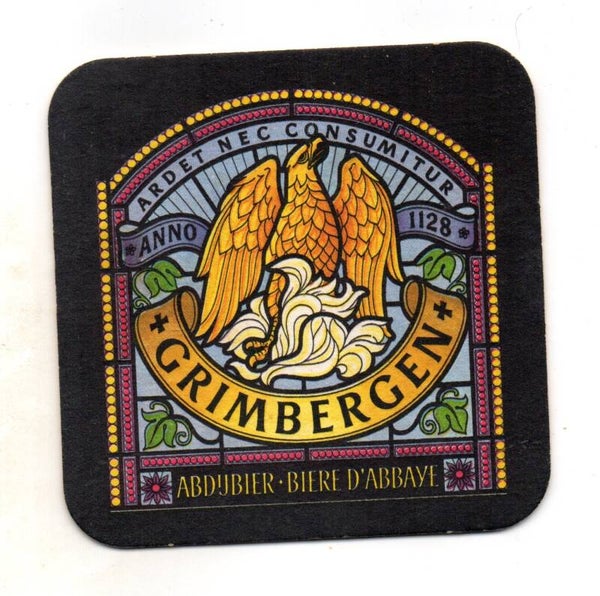 Sottobicchiere Grimbergen Ardet Nec Consumitur quadrato vintage