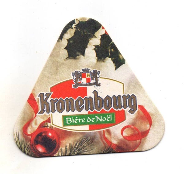 Sottobicchiere Kronenbourg Biere de Noel 93 triangolo