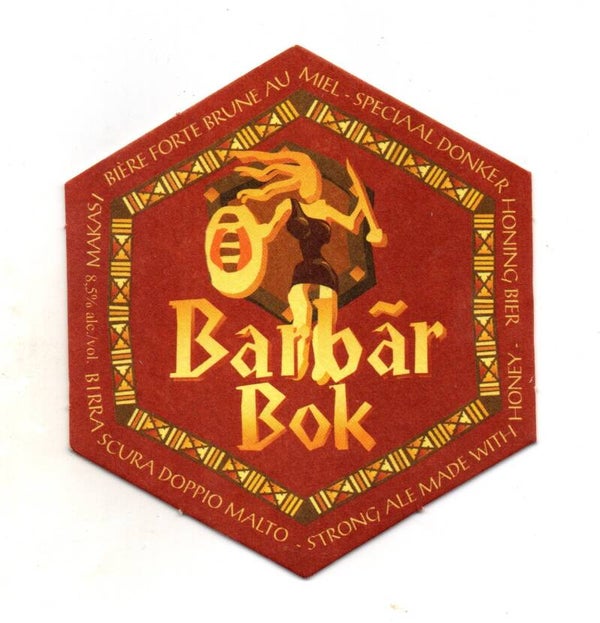 Sottobicchiere Barbar Bok / Barbar blond au miel esagonale