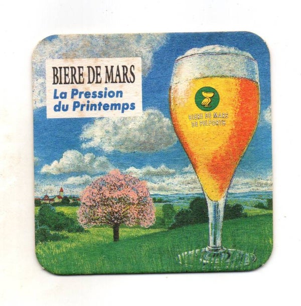 Sottobicchiere Pelforth Biere de Mars La Pression du Printemps vintage