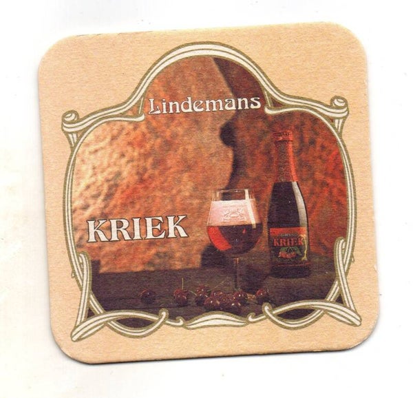 Sottobicchiere Lindemans Kriek vintage quadrato
