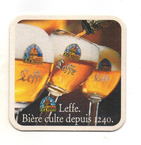 Sottobicchiere Leffe Biere culte depuis 1240 _3 verres