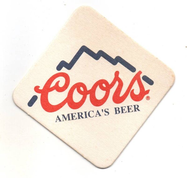Sottobicchiere Coors America's Beer vintage