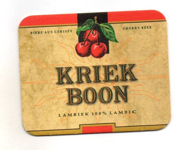 Sottobicchiere Kriek Boon 100% Lambic