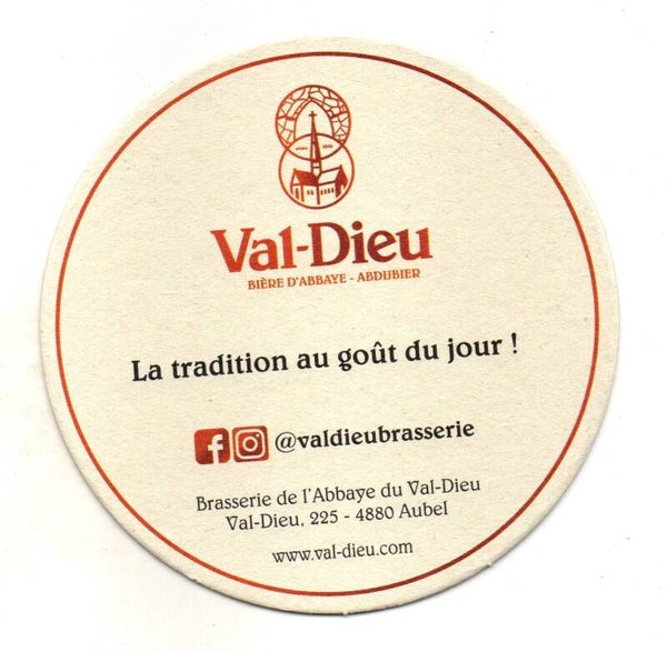 Sottobicchiere Val Dieu la tradition au gout du jour!