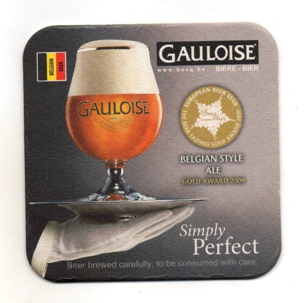 Sottobicchiere Gauloise simply perfect Gold Award 2009