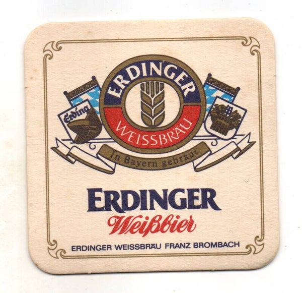 Sottobicchiere Erdinger Weissbier Franz Brombach vintage