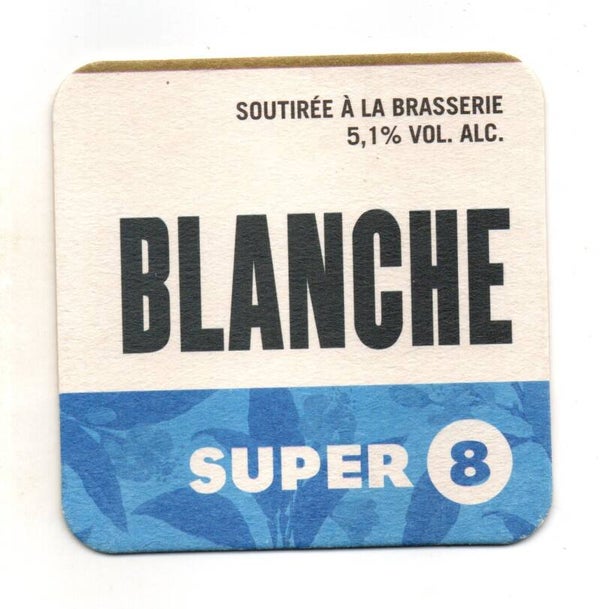 Sottobicchiere Super 8 Blanche