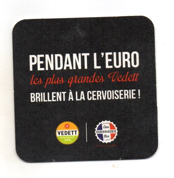 Sottobicchiere Vedett pendant l'euro