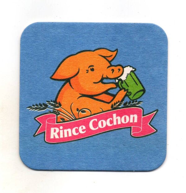 Sottobicchiere Rince Cochon azzurro / rosa