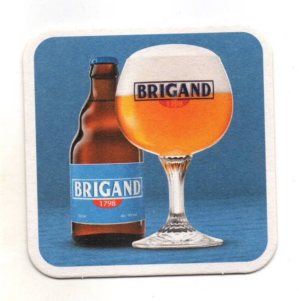 Sottobicchiere Brigand 1798 azzurro quadrato
