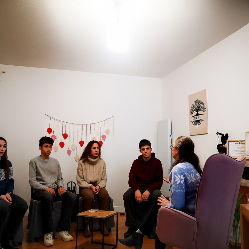 Groupe en séance collective bien-être pour perte de poids avec hypnose et pour préparation aux examens et concours