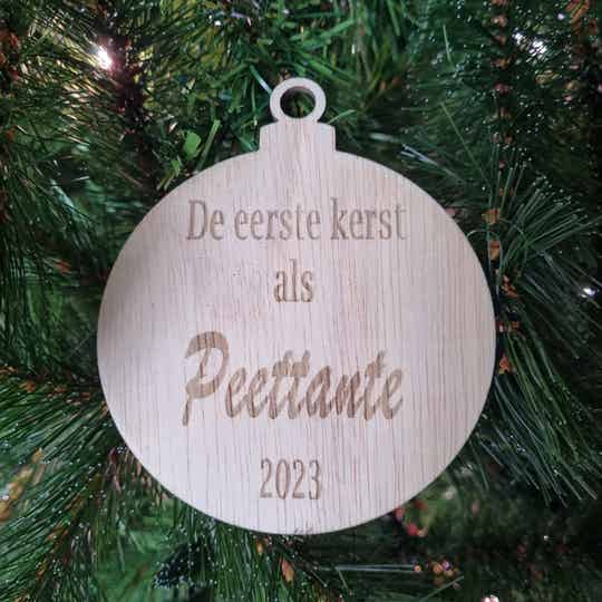 Kerstbal peettante/-oom