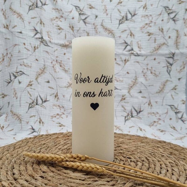 Kaars - voor altijd in ons hart