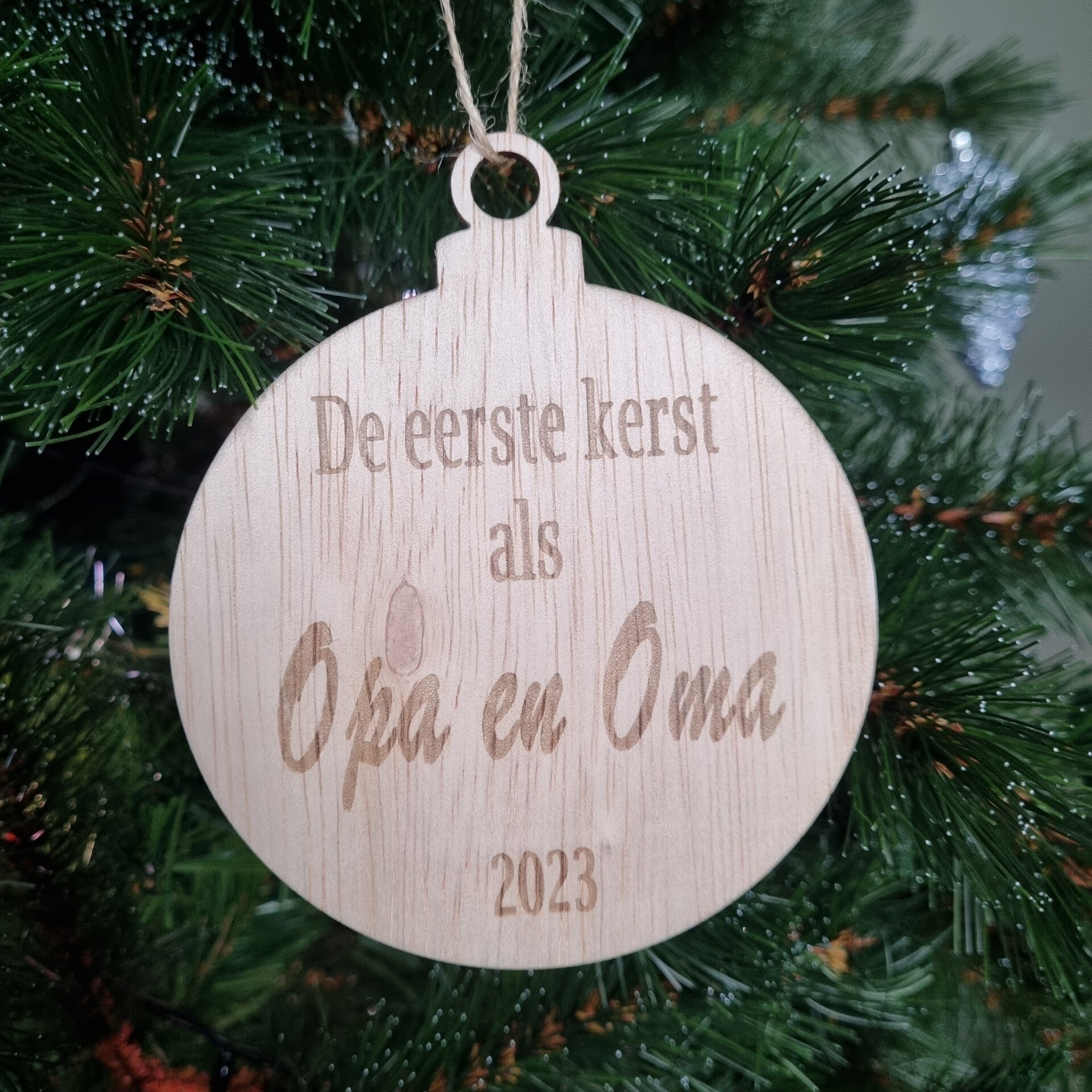 Kerstbal opa/oma