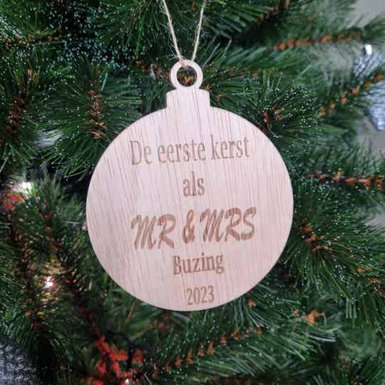 Kerstbal Mr. & Mrs.